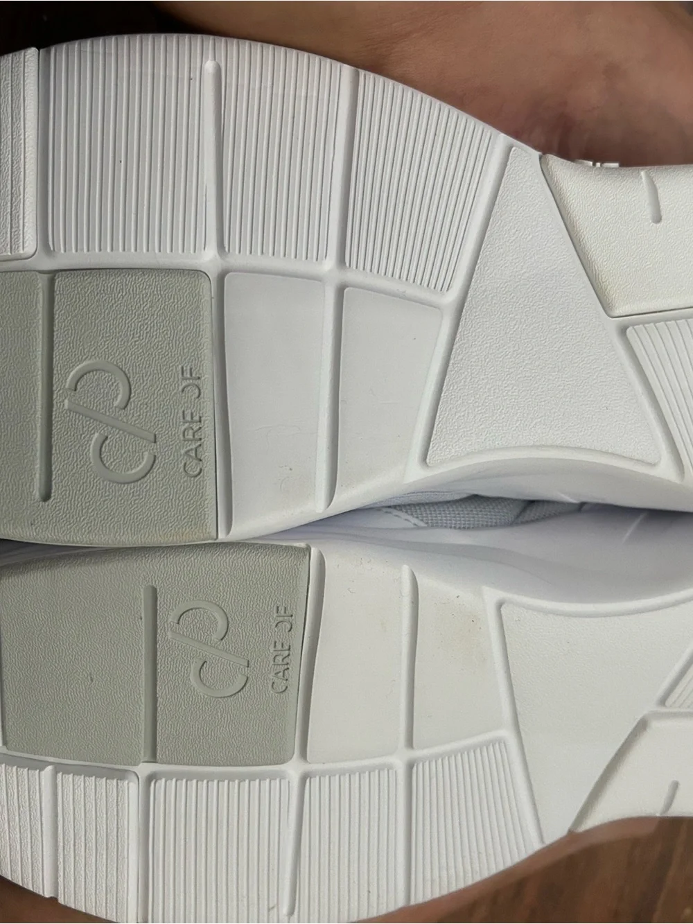 Men's White Athletic Mesh & Leather Sneakers